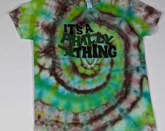 Kids Small Philadelphia Eagles Ice Dye T-Shirt | Spiral Design| It's A Philly Thing | Eagles Fan Gift