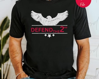 Design de t-shirt Défendre le deuxième amendement PNG (Téléchargement numérique)
