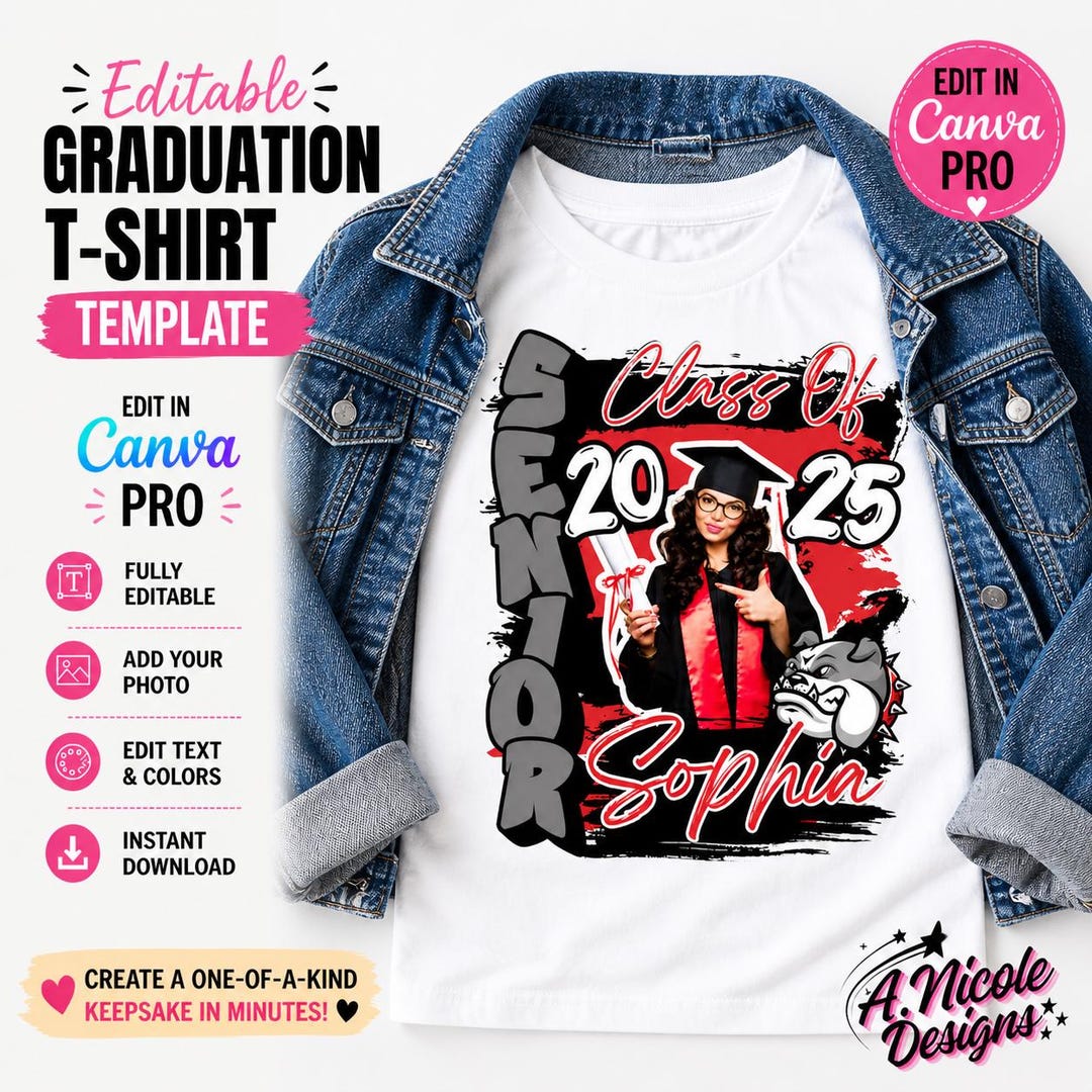 Editable Graduation Layout Editable Graduation Template | Design - Etsy
