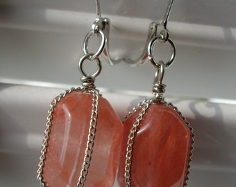 Pendientes Coral Chunk