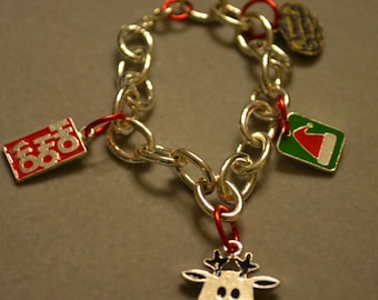 Ho Ho Ho Holiday Charm Pulsera