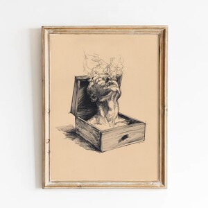 Surreal Sketch Art - Salvador Dali Style Printable Wall Art (Digital Products)