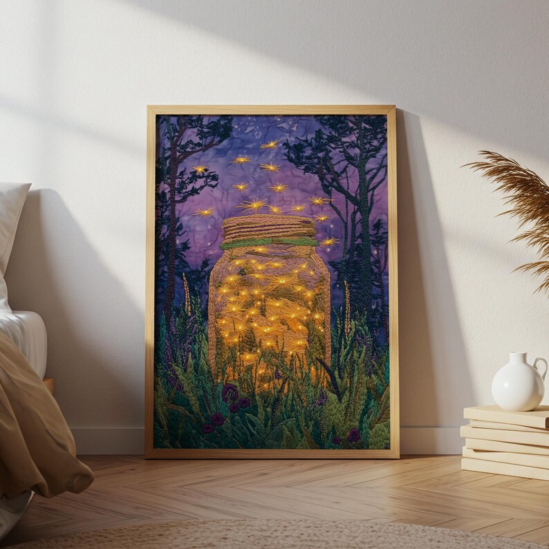 Fireflies in a Jar Wall Art