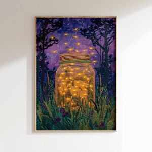 Fireflies in a Jar Wall Art