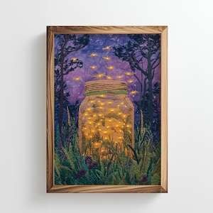 Fireflies in a Jar Print