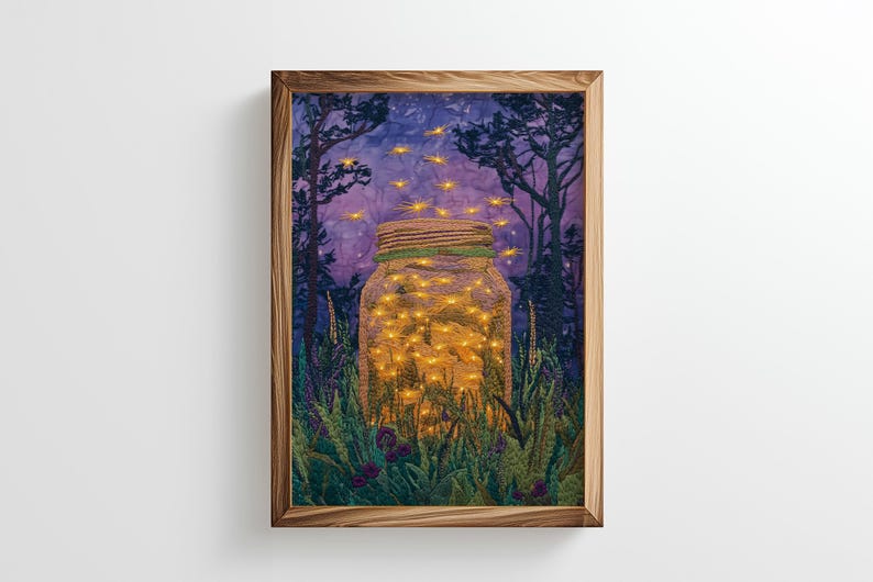 Fireflies in a Jar Print