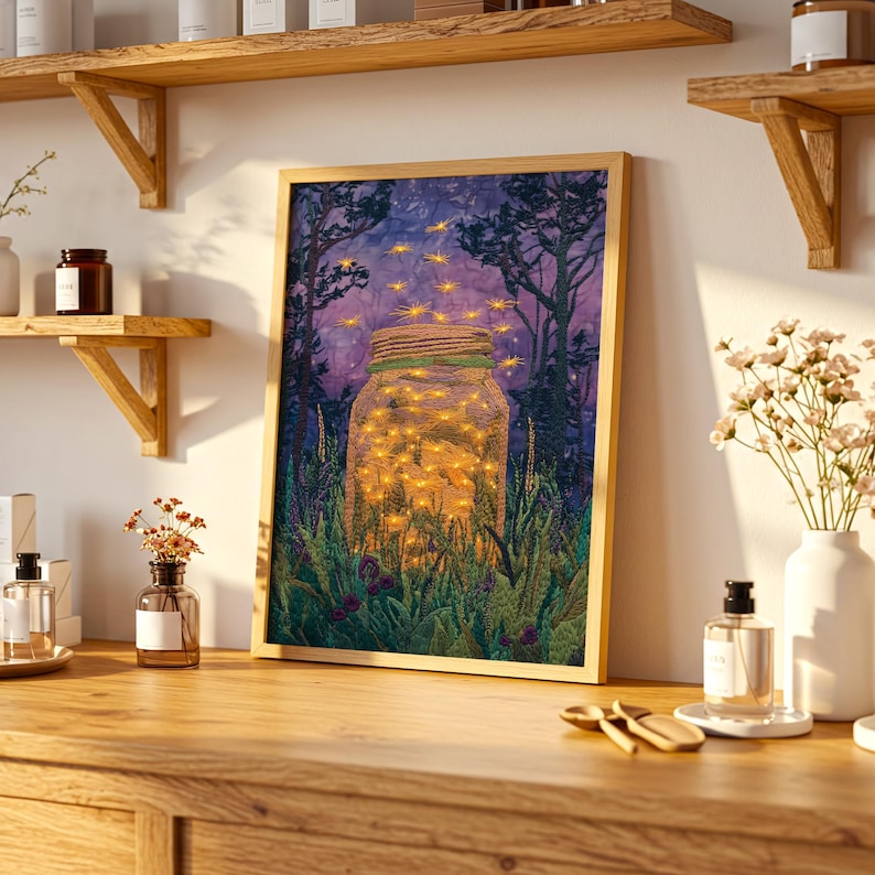 Fireflies in a Jar Wall Art