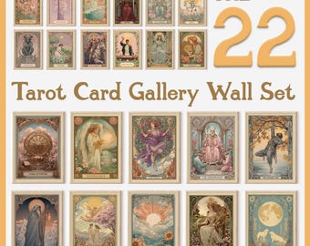 Tarot Card Print Set | Major Arcana Gallery Wall Set (Digital Download)