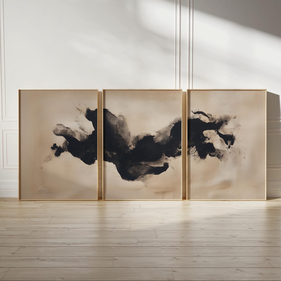 Wabi Sabi Wall Art | Japandi Set of 3 Gallery Wall Prints (digital ...
