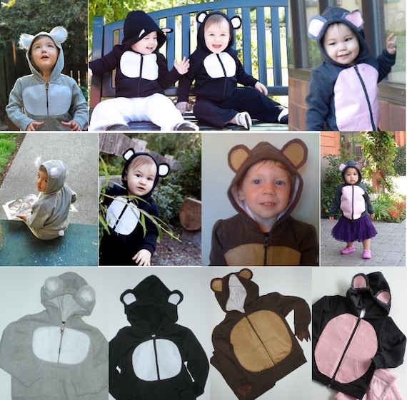 Koala Panda, Mouse, Bear Costume TUTORIAL Easy Handmade