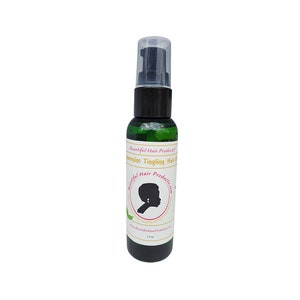 2 ounce bottle Peppermint Tingling hair oil