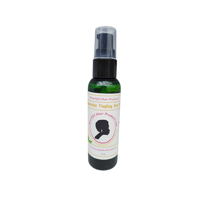 2 ounce bottle Peppermint Tingling hair oil