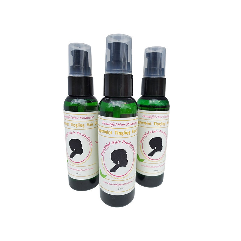 3 - 2 ounce bottles Peppermint Tingling hair oil