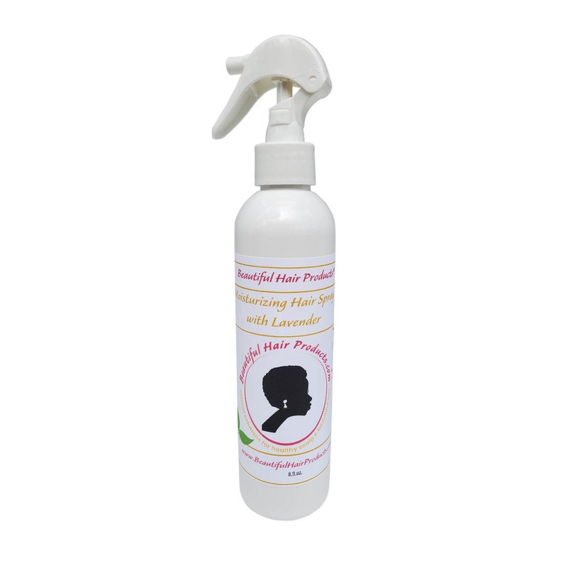 8 ounce bottle Moisturizing hair spray with lavender