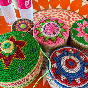 Handwoven Sticky Rice Basket, Natural Rush & Nylon Cord, Thai Kratib Khao, Heat Retaining Rice Container, Traditional Kitchen Decor