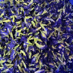 Dried Butterfly Pea Flowers | Organic Thai Herbal Tea  | Free Seeds Pack