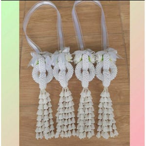 Bride and Groom Artificial Flower Garlands (Set of 2) – Handmade Wedding Gift