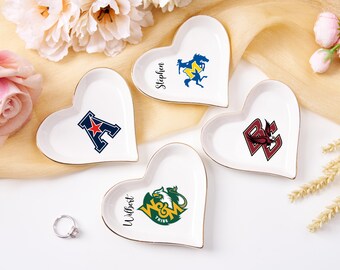 Universiteit aangepaste trinket ring schotel slaapzaal decor afstuderen Universiteit sieraden gepersonaliseerde handgemaakte college merch gepersonaliseerde afgestudeerde cadeau