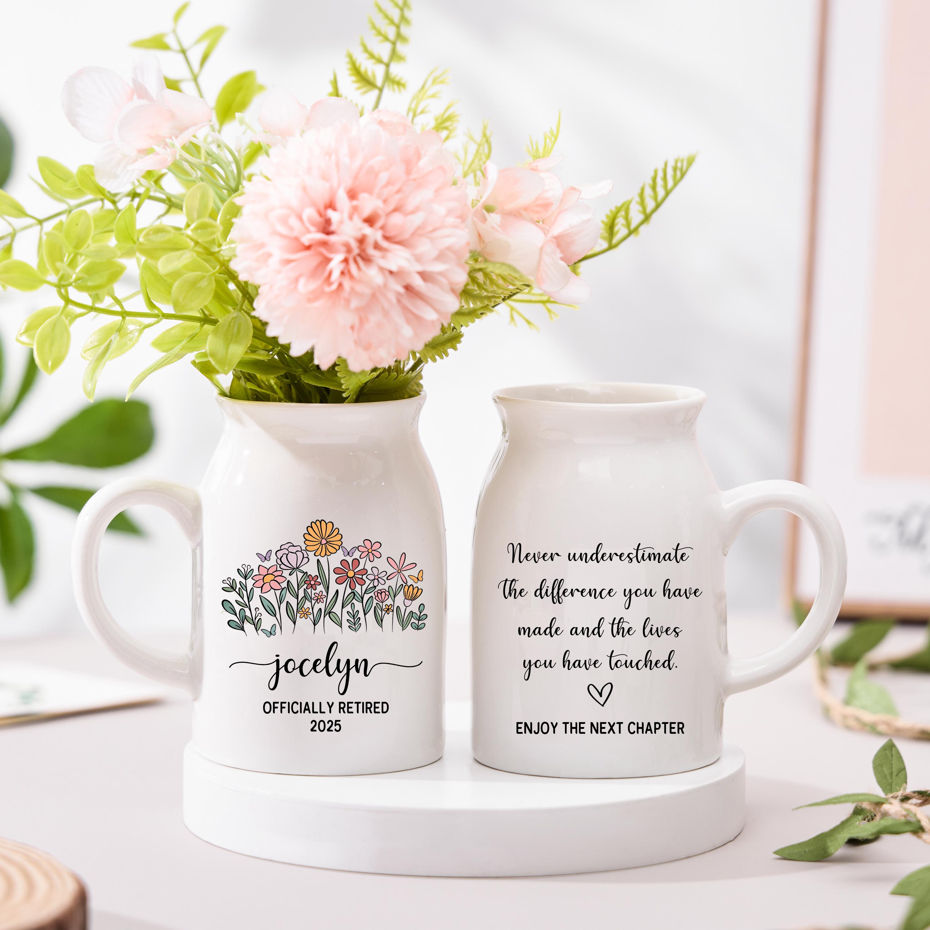 Personalsed Engraved Retrement Terracotta Flower Pot, Custom Made