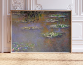 Claude Monet Art Print, Water Lilies Wall Poster