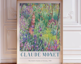 Artist Garden at Giverny Claude Monet Poster Print