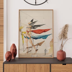 Salvador Dali Poster, Hymen&#39;s Costume, Salvador Dalí Print, Vintage Home Décor, Wall Art Décor. Famous Art, Birthday Gift Idea, A2/A3/A4/A5