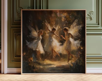 Feentanz Print – Verzauberte Fantasiewandkunst