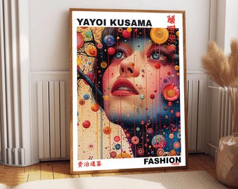Yayoi Kusama Giclée Print, Japanese Art Poster