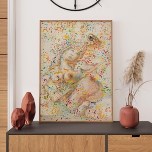 Salvador Dali  Joueuse de Mandole Print, Salvador Dali Art Print, Salvador Dali Poster, Vintage Wall Art, Famous Art, Vintage Poster
