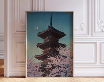 川瀬巴水作「平泉中尊寺金色堂」1935年 - Etsy 日本