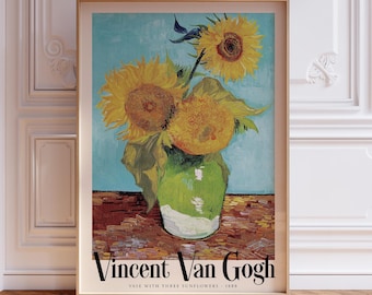 ゴッホのひまわりのアートプリント、有名な花の絵画 - Etsy 日本