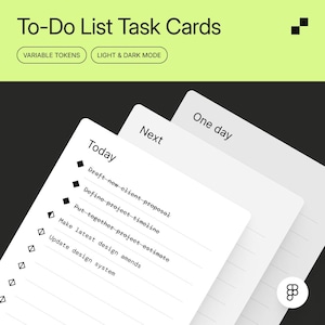 May include: A to-do list task card template with three sections: Today, Next, and One day. Each section has a lined area for writing tasks. The text "To-Do List Task Cards" is at the top of the image.