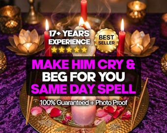 SAME DAY Make Him Cry and Beg For You Spell | Obsession Binding Ritual | Trigger Deep Regret, Longing & Chase Energy | Works Fast