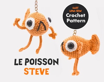 Le Poisson Steve - Easy Low-Sew Crochet Pattern