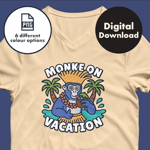 Monke On Vacation - Gorilla Tag zomerthema-ontwerp