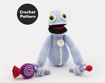 Yeeps: Hide and Seek-Inspired Crochet Pattern PDF – Amigurumi VR Game Character Plush Pattern