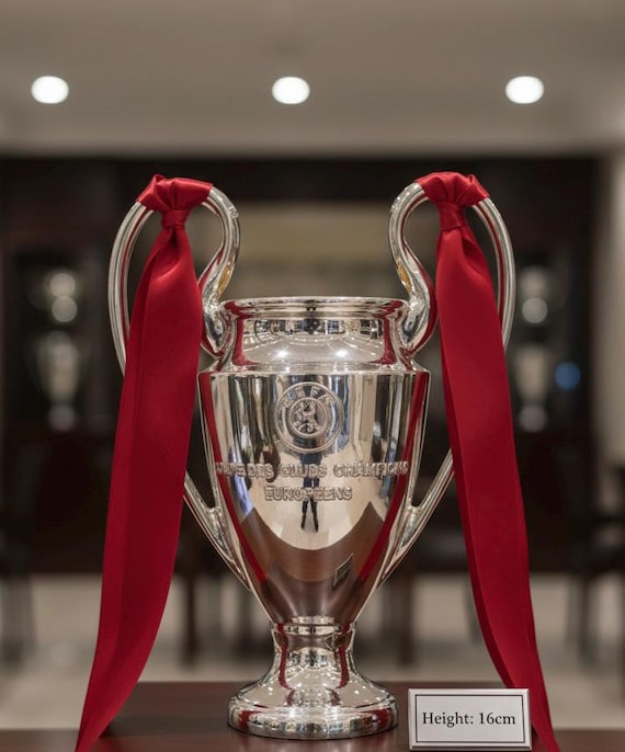記念グッズ SLIVER970 201g CLUP CHAMPIONS CUP 1986 Champions League Trophy Replica 16cm - Etsy