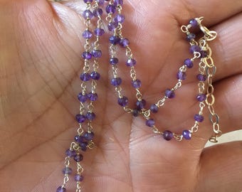 Amethyst:  Gemstone Necklace