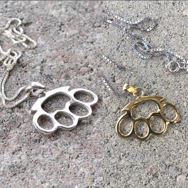 Brass Knuckles Pendant In Fashion Necklaces & Pendants | EBay - Foto 7