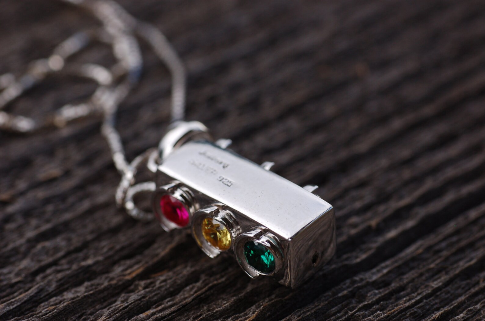 As Seen in Power Player Magazine, Unisex Necklace, Stoplight, Stoplight