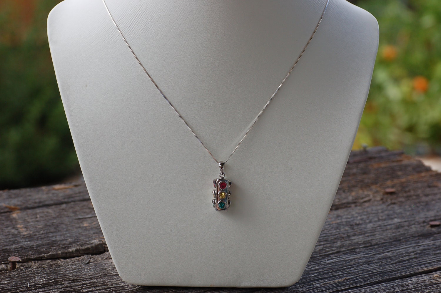 As Seen in Power Player Magazine, Unisex Necklace, Stoplight, Stoplight