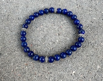 Sodalite Bracelet, Beaded Bracelet, Mens Bracelet, Women Bracelet