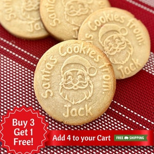 Santa Claus Stamp - Santa Cookies - Kids Cookie Cutter - Personalized Stamp - Kids Baking Gift - Cookie Stamp for Santa Tray