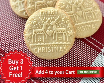 Ugly Christmas Sweater Cookie - Christmas Cookie Stamp - Ugly Sweater Party Favors - Christmas Cookie cutter - Christmas Sweater