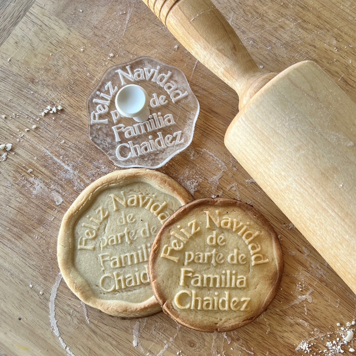 Christmas Cookie Stamp Personalized Cookie Cutter