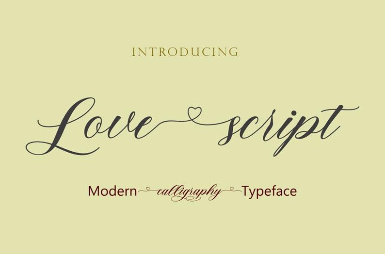 Love Word Script 25 Popular Wedding Calligraphy Fonts Collection, Font Bundle , Cricut ...
