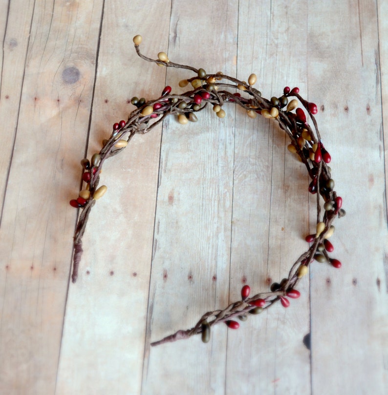 Rustic crown, woodland headband, fall headpiece, berry crown, branch crown, hair accessory by Gardens of Whimsy on Etsy image 3