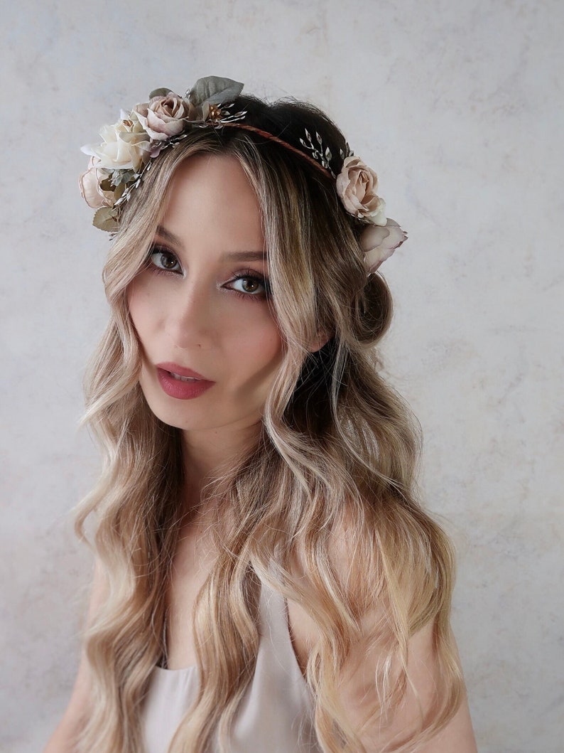 antique looking rose crown