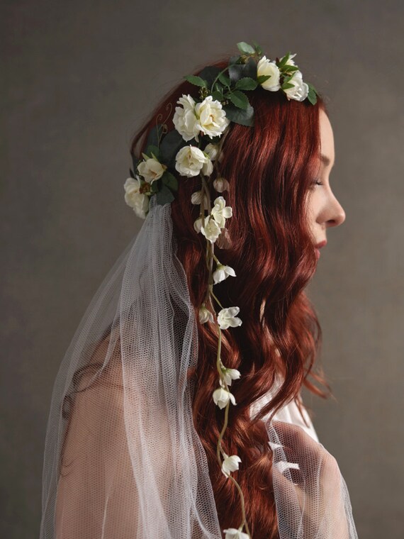 flower crown for wedding bride