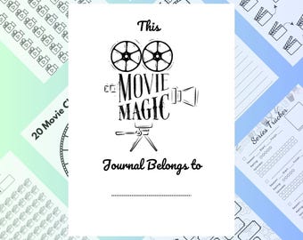 Movie Magic Journal: Śledzenie filmów i seriali, Movie Bingo (pobieranie cyfrowe)
